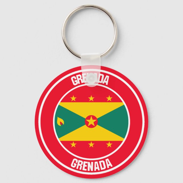 Round Emblem Keychain (Front)