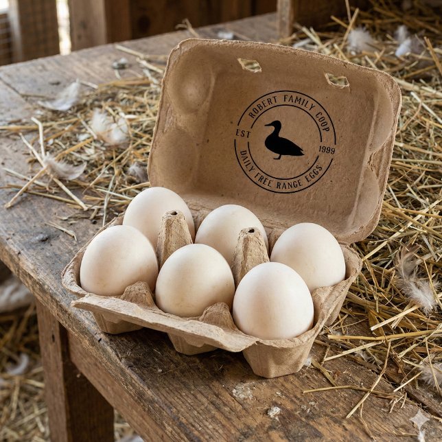 Round Farm Details & Duck Egg Carton Rubber Stamp (Creator Uploaded)