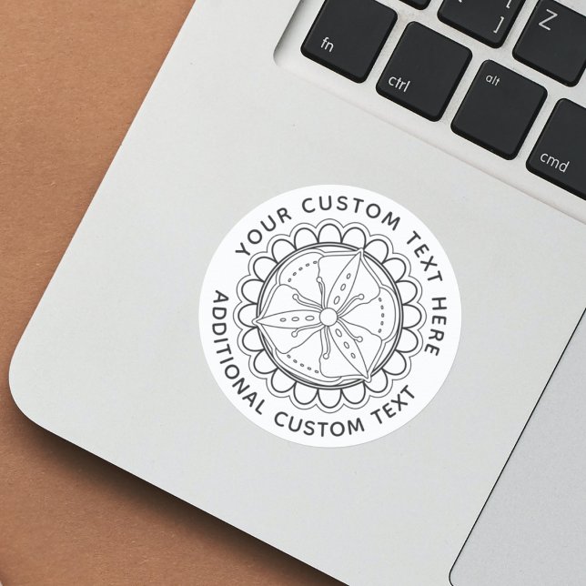Round Floral Sticker (Creator Uploaded)