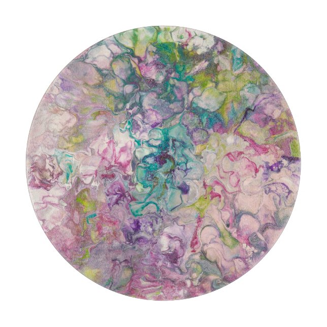 Round Glass Cutting Board (Front)