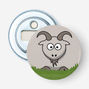 Round Goat Bottle Opener