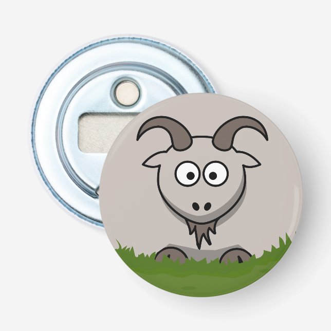 Round Goat Bottle Opener (Front)