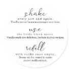 Round Homemade Vanilla Extract Instructions