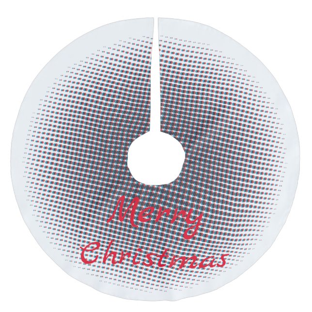 Round Hypnosis Circle Thunder_Cove Brushed Polyester Tree Skirt (Front)