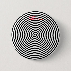 Round Hypnosis Spiral Thunder_Cove 2 Inch Round Button