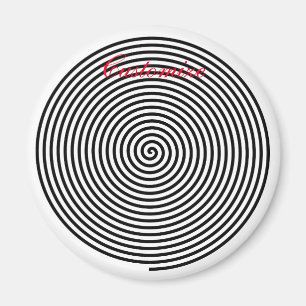Round Hypnosis Spiral Thunder_Cove Magnet