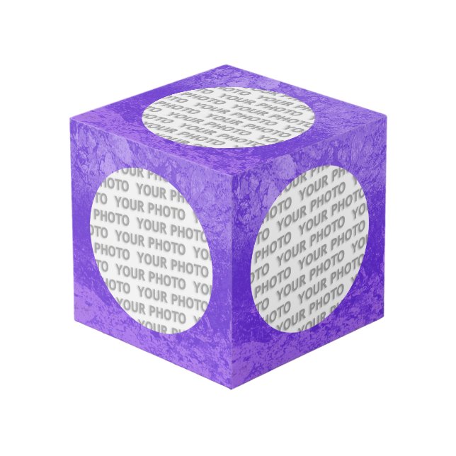 Round in Square Frame splatter 3 + your photo (Front Angled)