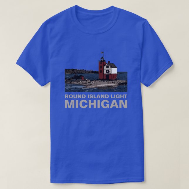 ROUND ISLAND LIGHT T-Shirt (Design Front)