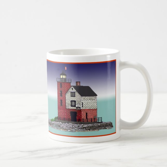 Round Island Lighthouse Coffee Mug (Right)