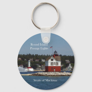 Round Island Passage Lights key chain