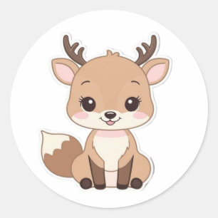 Round Kawaii Dee Sticker - Cute and Fun