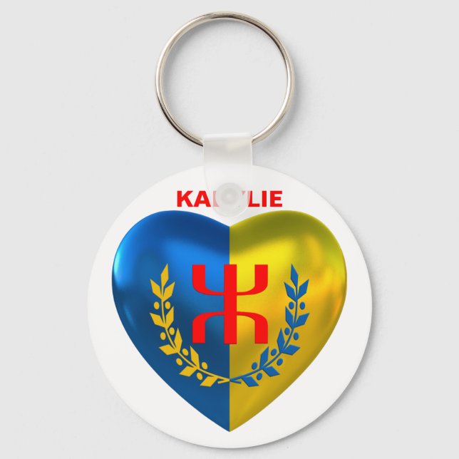 Round Keyring, KABYLIE 2972 Keychain (Front)