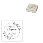 Round Leaves Wreath Wedding Save the Date
