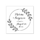 Round Leaves Wreath Wedding Save the Date