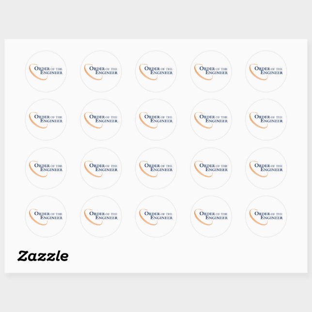 Round Logo Sticker (Sheet of 20) (Sheet)