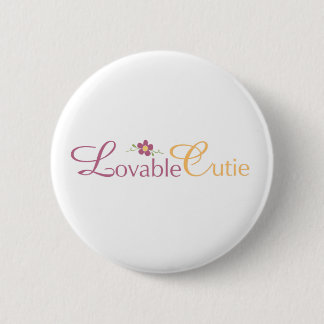 Round Lovable cutie Button