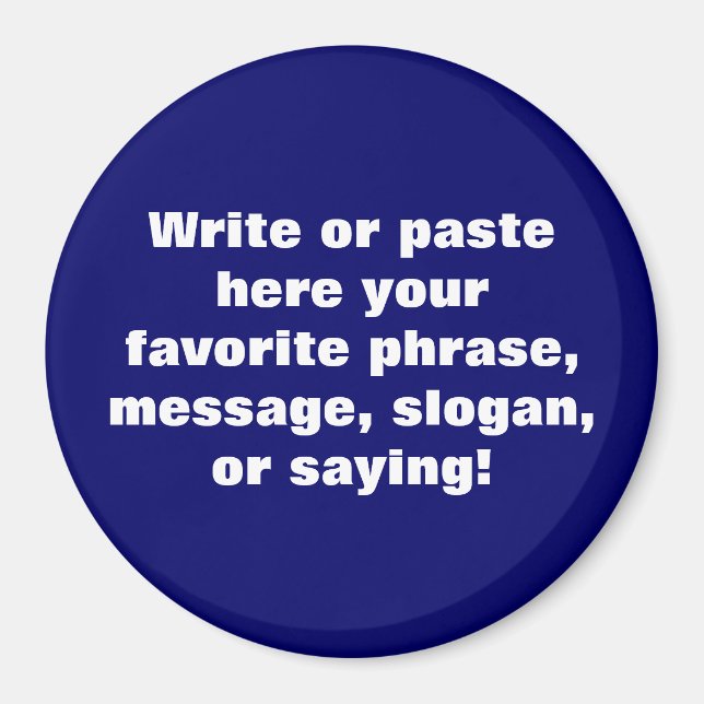 Round Magnet (3 Inchs) (Front)