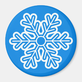 Round Magnet Snowflake