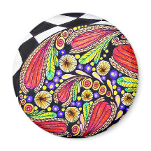 Round Magnet with Original Art