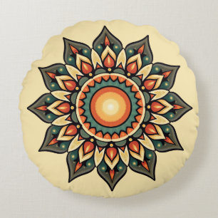 Round Mandala Pillow