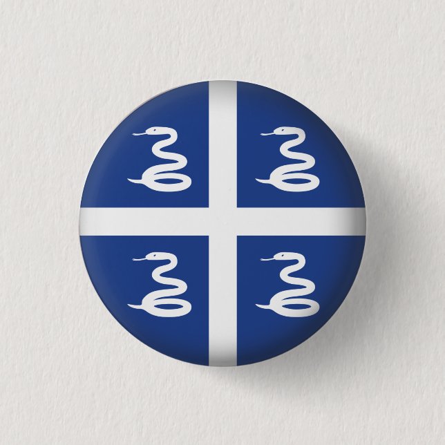 Round Martinique 1 Inch Round Button (Front)