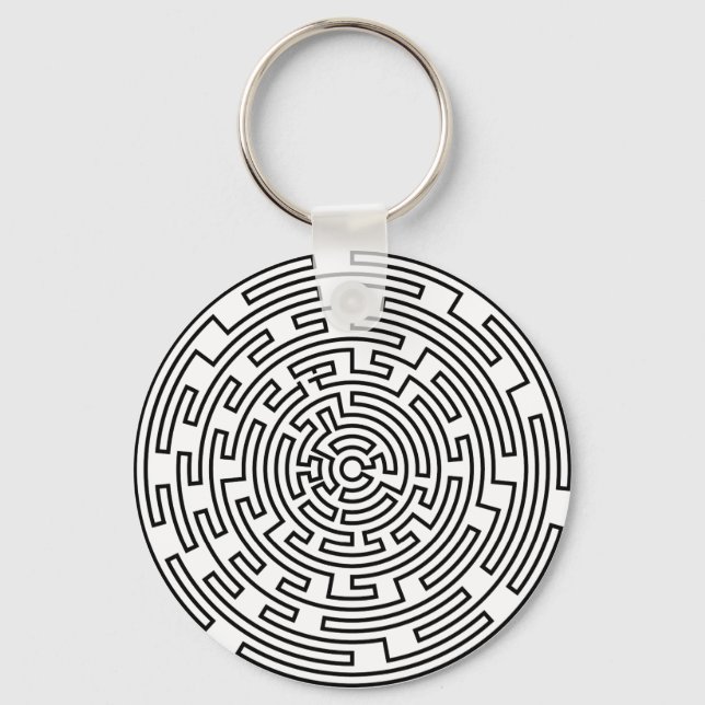 Round Maze Keychain (Front)