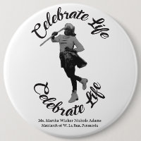 Round Ms. Martha Matriarch Button