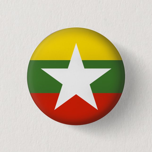 Round Myanmar 1 Inch Round Button (Front)