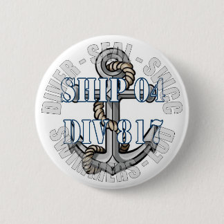 Round NAVY pin