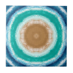 Round Ocean Waves Tile