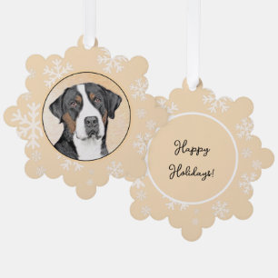round ornament card