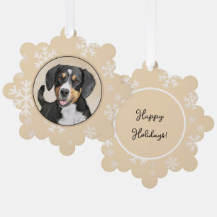 round ornament card