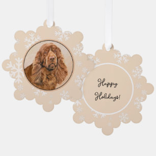 round ornament card