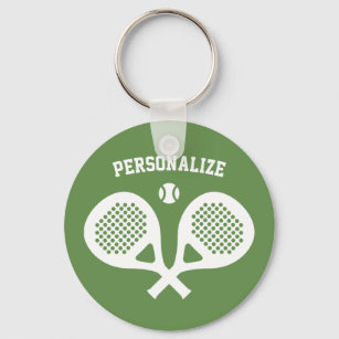 Personalized on sale tennis keychains