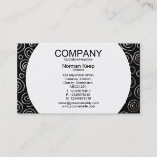 Round Panel - Abstract 181112 - Exotic Metal Business Card