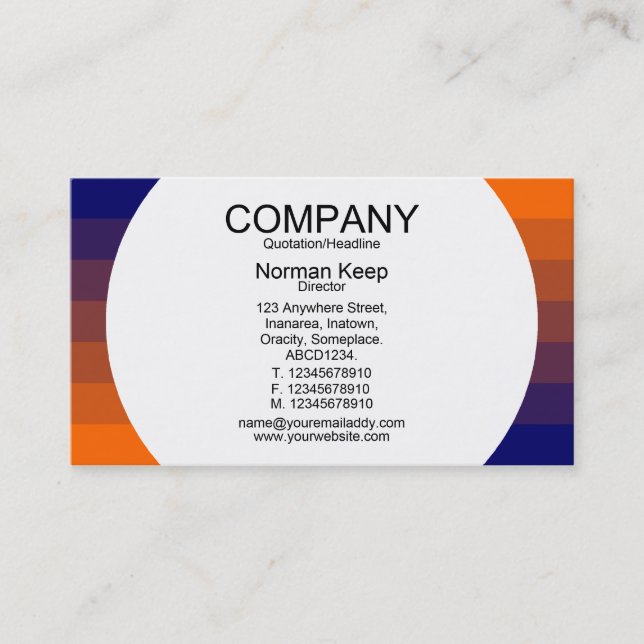 Round Panel - Colour Transition 03 Business Card (Front)