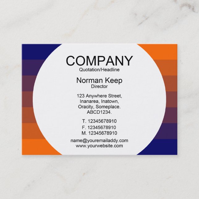 Round Panel - Colour Transition 03 Business Card (Front)