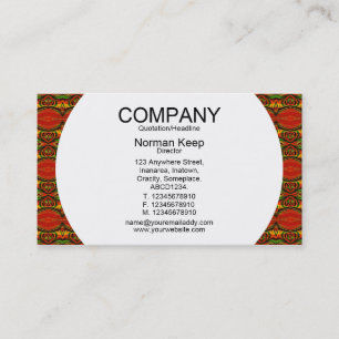 Round Panel - Patterned 01 Business Card