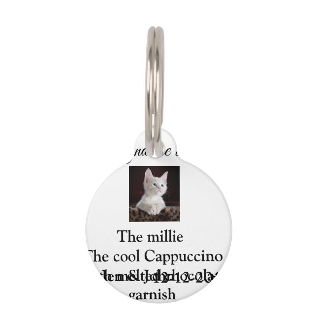 Round Pet Tag (Front)