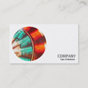 Round Photo - Ferris Wheel in Motion Business Card