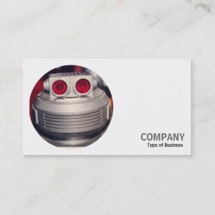 Round Photo - Robot Business Card