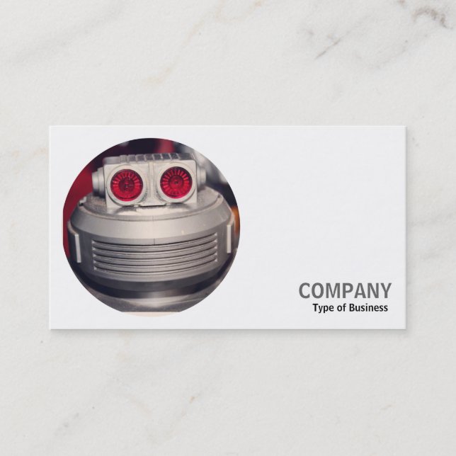 Round Photo - Robot Business Card (Front)