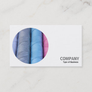 Round Photo - Rolls of Thread Business Card