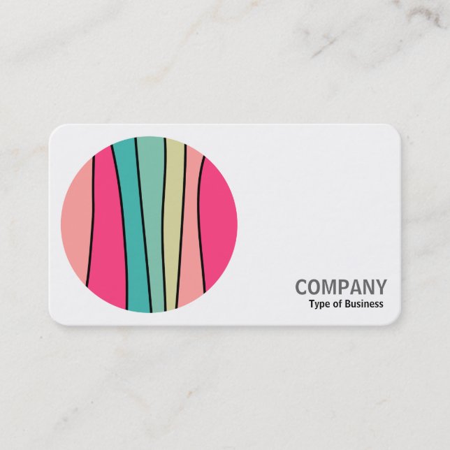Round Photo - Round Colour Abstract 160422(01) Business Card (Front)