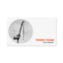 Round Photo - Tower Crane B&W