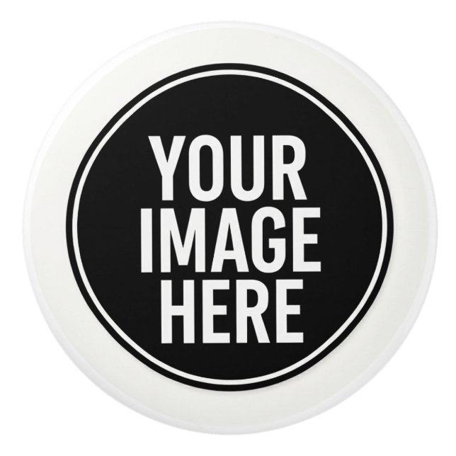 Round Photo Upload Cabinet Knob Pull (Front)