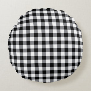 Round Pillow-Country Plaid Pillow