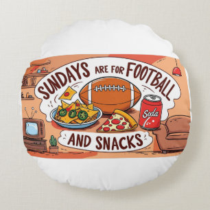 Round Pillow-Football Pillow