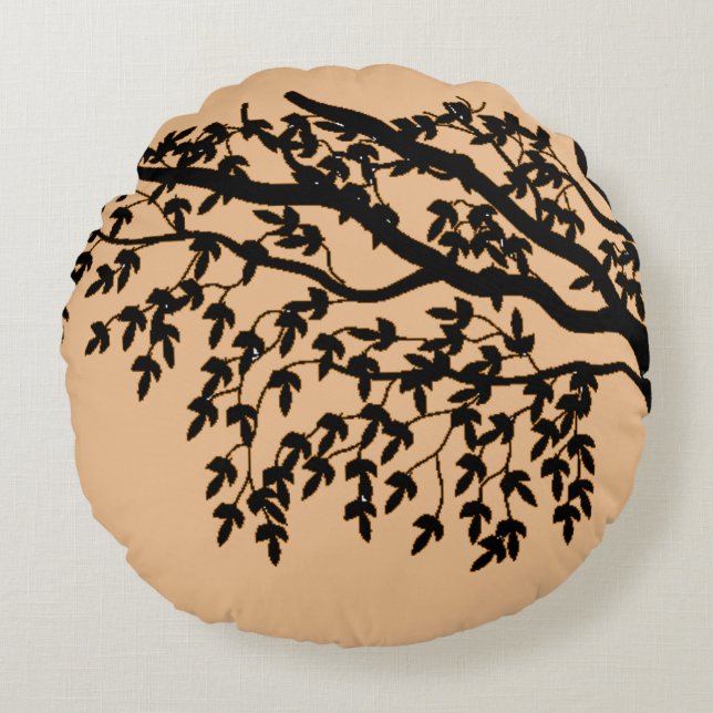 Round pillow - Fragile Branches (Front)