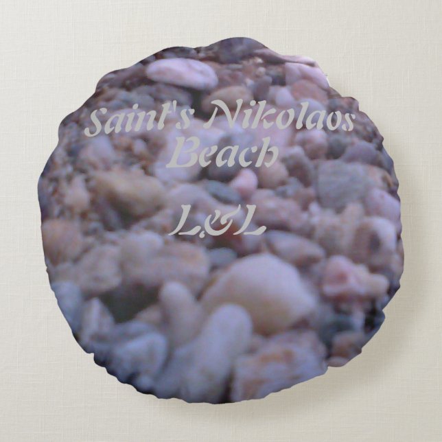 Round pillow grade A cotton "Artist:Nature " (Back)